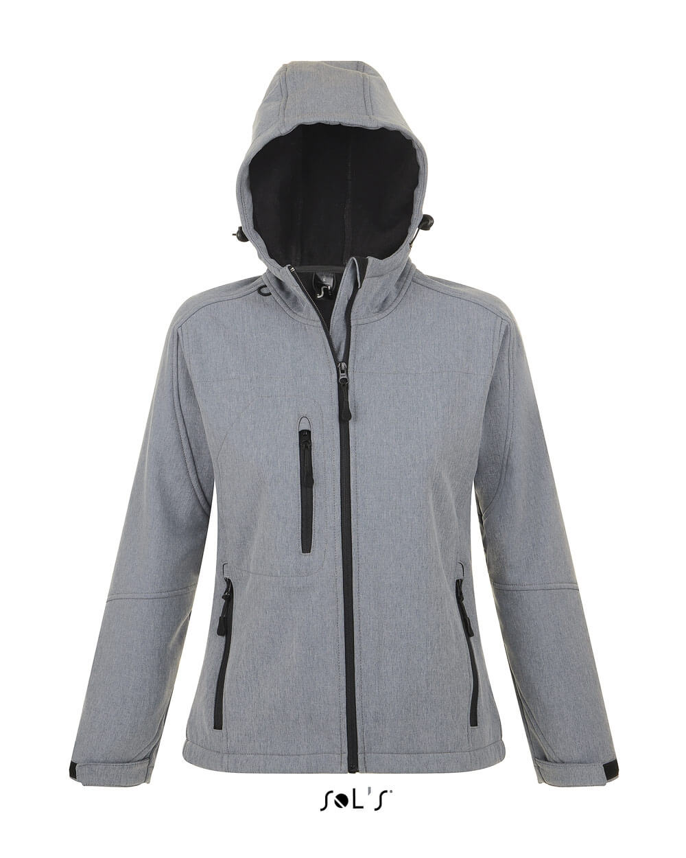 Dry Fashion Giacca Softshell Donna Zingst, Fodera In Pile, Cappuccio Rimovibile, Antivento E Impermeabile, Taglio Sciancrato
